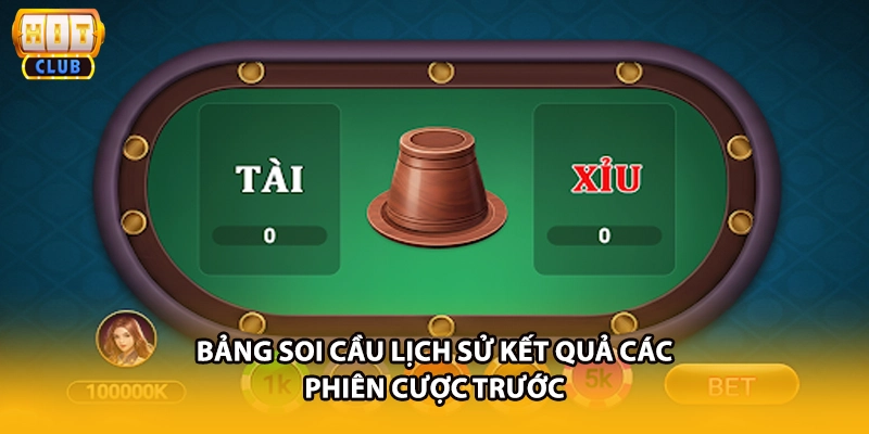 Bảng soi cầu lịch sử kết quả các phiên cược trước